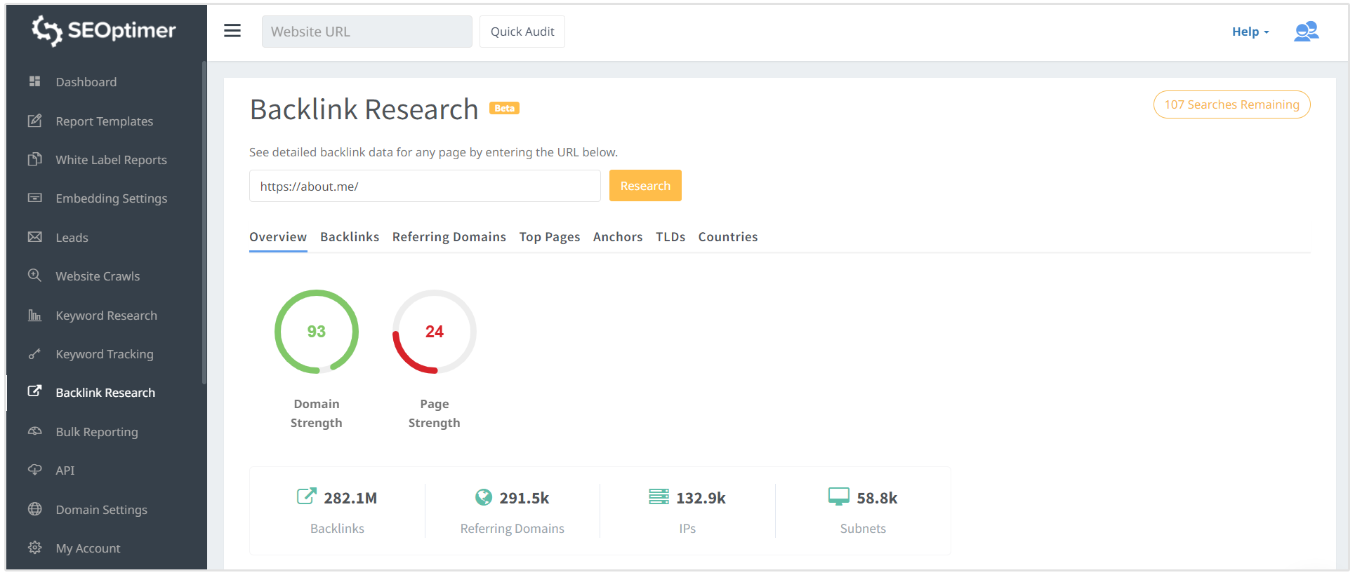 profilo backlink su di me